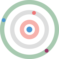 Abstrakte Grafik einer Zielscheibe