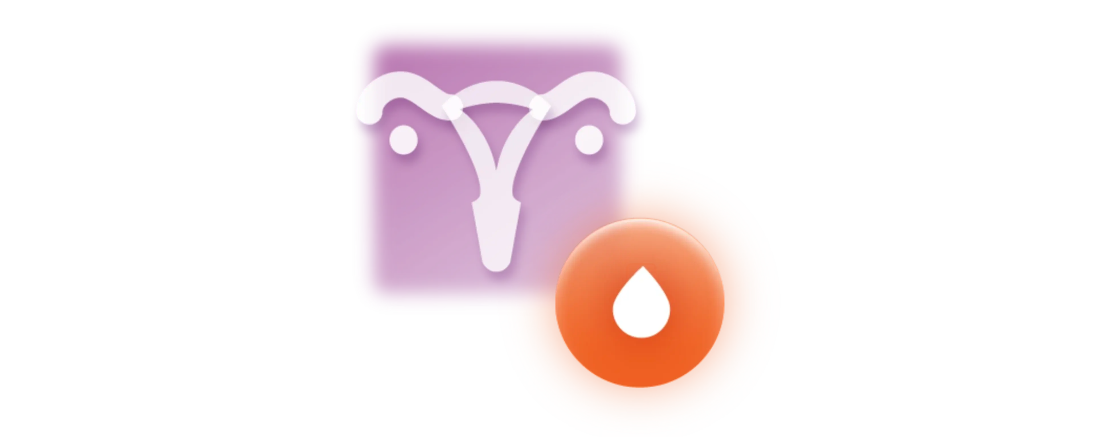 Schwere Menstruationsblutungen (mit Uterus-Symbol)