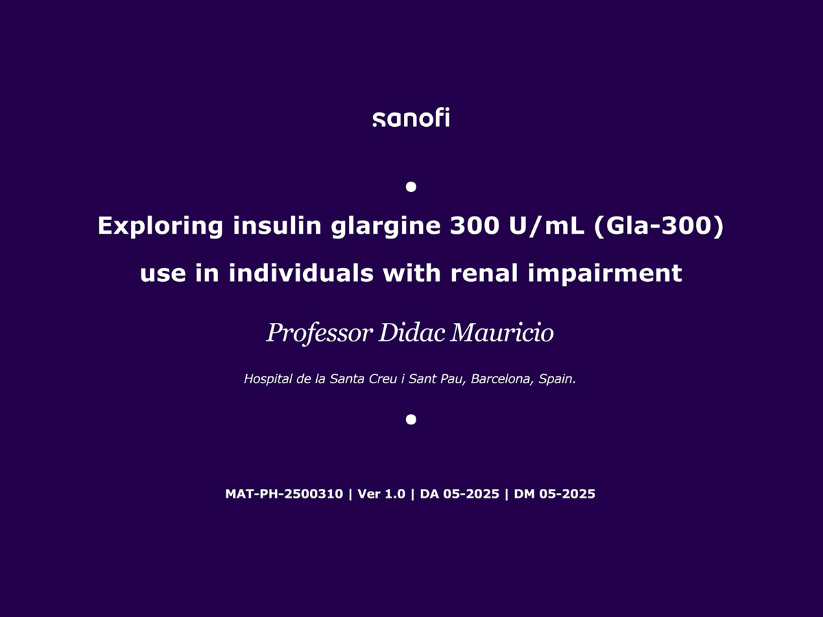 Exploring Gla-300 use in individuals with renal impairment VOD