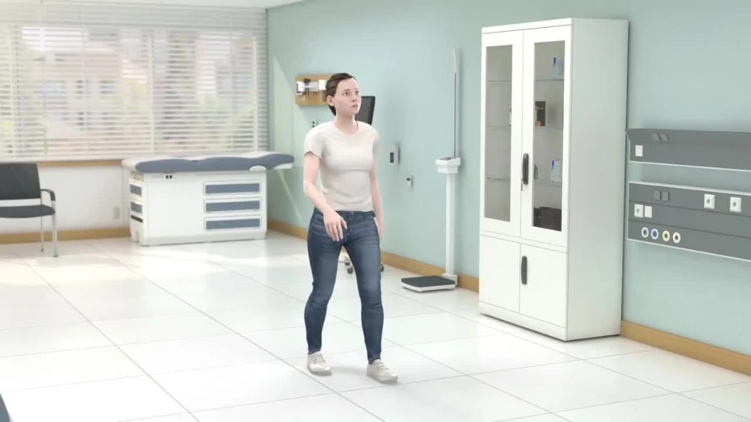 Waddling Gait - Karen, 18-year-old moderate LOPD patient