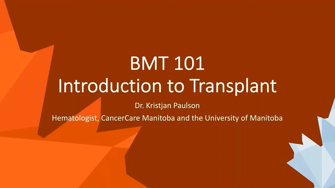 Intro to Transplant: For Trainees, Dr. Kristjan Paulso