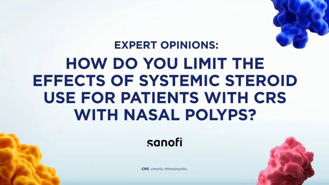 How do you limit the effects of systemic steroid use for patients with crs with nasal polyps