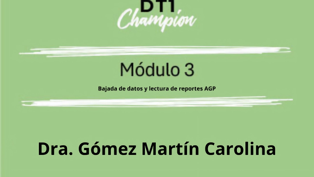 Bajada de datos de reportes del perfil AGP