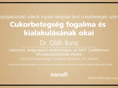 1.1 Dr Oláh Ilona: A cukorbetegség fogalma és kialakulásának okai
