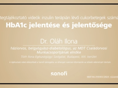 1.4 Dr. Oláh Ilona: A HbA1c jelentése és jelentősége