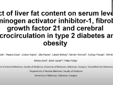 A máj zsírtartalmának hatása a PAI-1, FGF21 és az agyi mikrocirkuláció szintjére 2-es típusú diabétesz és elhízás esetén