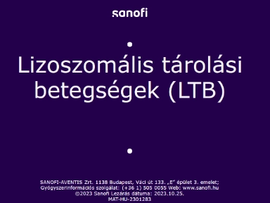 Lizoszomális Tárolási Betegségek Áttekintés