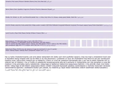 PRALUENT® Zollbescheinigung