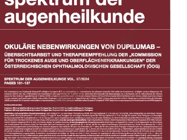 Sonderdruck: Okuläre Nebenwirkungen von Dupilumab - Spektrum der Augenheilkunde
