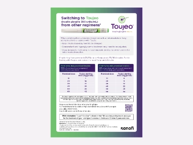 Switching to Toujeo® (insulin glargine 300 units/mL) from other regimens