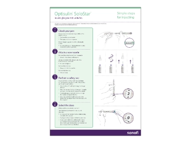 Optisulin Solostar (insulin glargine 100 units/mL) Injection Guide