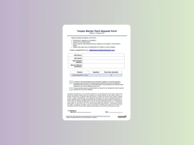 Toujeo Starter Pack Request Form