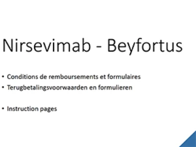 Nirsevimab (Beyfortus) reimbursement conditions and forms