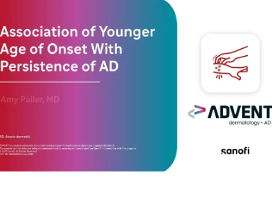 Association of Younger Age of Onset with Persistence of Atopic Dermatitis