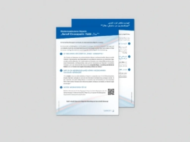 Clexane® Infoblatt: Enoxaparin ist Halal (Deutsch-Arabisch)