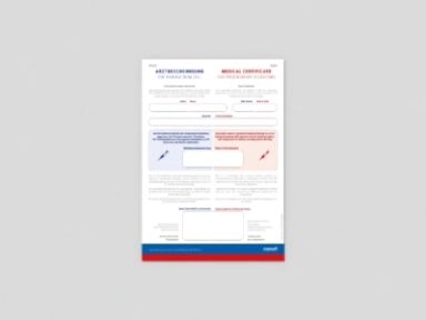 Clexane® Arztbescheinigung zur Vorlage beim Zoll (Deutsch-Englisch)