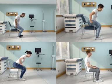 ​Malattia di Pompe - Difficoltà ad alzarsi da seduti (Segno di Gowers)