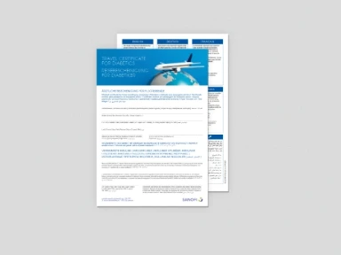 Diabetes - Reisebescheinigung