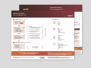 aTTP - Emergency Checklist. How to diagnose TTP