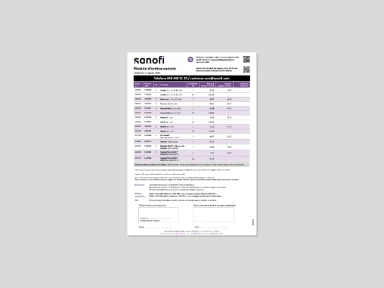 Modulo d'ordine di vaccini