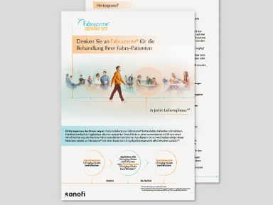 Fabrazyme® - Denken Sie an Fabrazyme® für die Behandlung Ihrer Fabry-Patienten