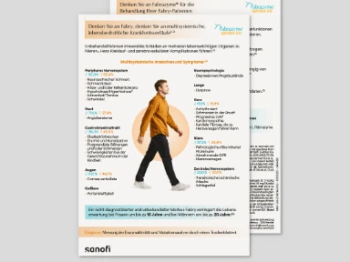 Fabrazyme® - Pensate alla malattia di Fabry, pensate a decorsi potenzialmente letali di una malattia multisistemica