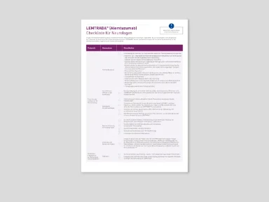 Lemtrada® - Checkliste für Neurologen