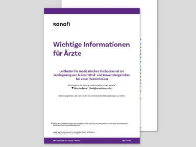 Nexviadyme® - Leitfaden für medizinisches Fachpersonal zur Verringerung von Arzneimittel- und Anwendungsrisiken bei einer Heiminfusion