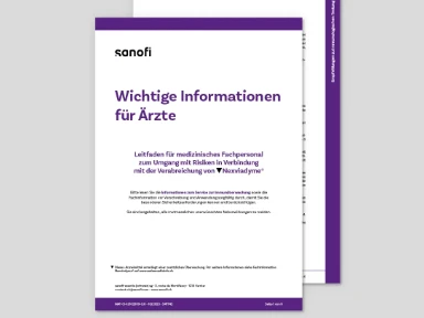 Nexviadyme® - Guida per il personale sanitario specializzato alla gestione dei rischi associati alla somministrazione di Nexviadyme®