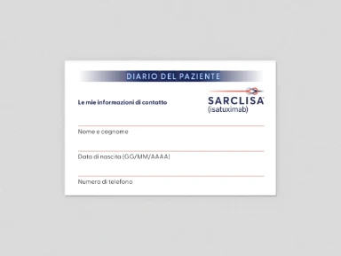 Diario del paziente Sarclisa®