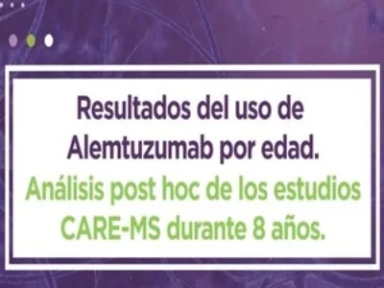 Resultados post hoc Alemtuzumab por grupo etáreo  - Dr. Bass et al