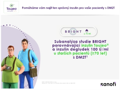 Subanalýza studie BRIGHT - starší pacienti (≥70 let)
