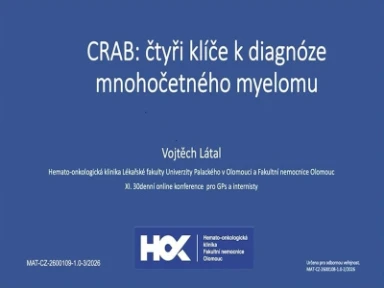 CRAB: čtyři klíče k diagnóze mnohočetný myelom