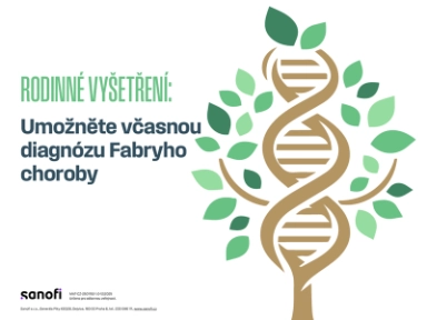 Rodinné vyšetření: Umožněte včasnou diagnózu Fabryho choroby