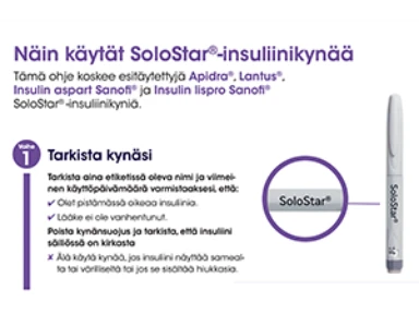 SoloStar® insuliinikynäohjeet