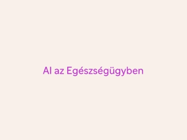 AI az egészségügyben