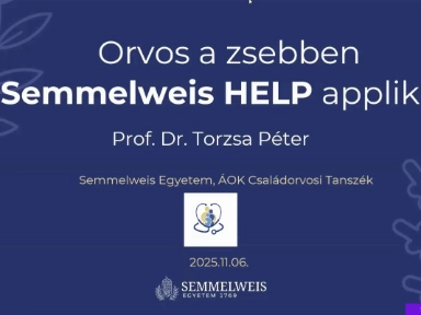 Orvos a Zsebben, a Semmelweis HELP Webinar
