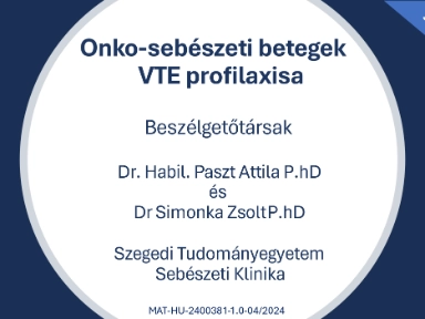 Onkosebészeti beteg VTE kockázata