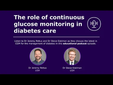 תפקיד ה-CGM Continuous glucose monitoring בטיפול בסוכרת.