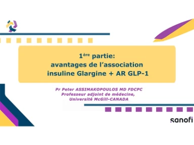 Avantages de l'association insuline Glargine + AR GLP-1