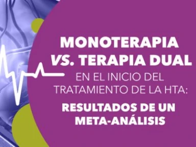 Monoterapia vs terapia dual en el inicio del tratamiento de la HTA: Resultados de un metaanálisis