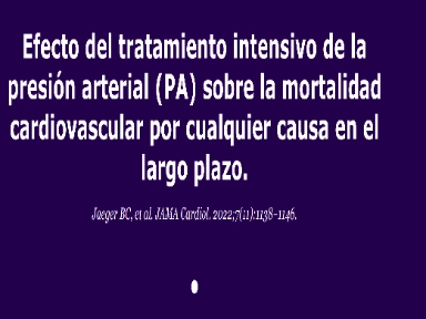 Tratamiento PA y mortalidad cardiovascular
