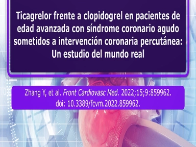 Ticagrelor vs. clopidogrel en adultos mayores con SCA sometidos a ICP