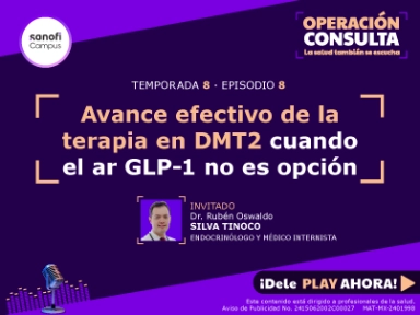 Avance efectivo de la terapia en DMT2 cuando el ar GLP-1 no es opción