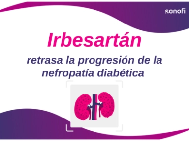 Irbesartán retrasa la progresión de la nefropatía diabética