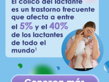 El cólico lactante es un trastorno frecuente que afecta entre el 5% y el 40% de los lactantes en el mundo