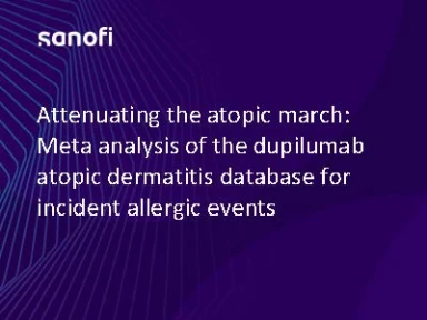Attenuating the atopic march: Meta Analysis of The Dupilumab Atopic Dermatitis Database for Incident Allergic Events