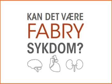 Brosjyre om Fabry sykdom