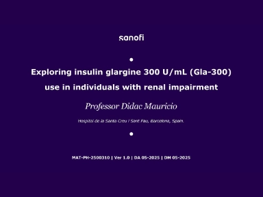 Exploring Gla-300 use in individuals with renal impairment Video-on-Demand 