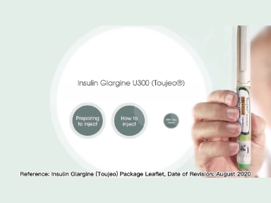 How to use Insulin Glargine U300 (Toujeo) pen Video